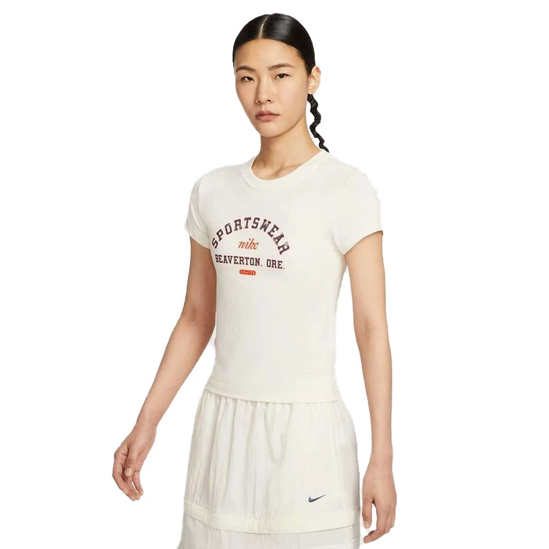 【流光风】Nike耐克女子PHOENIX运动休闲短袖T恤HV4975-110