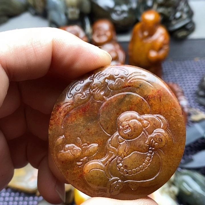 未镶嵌蛇纹石玉颈饰