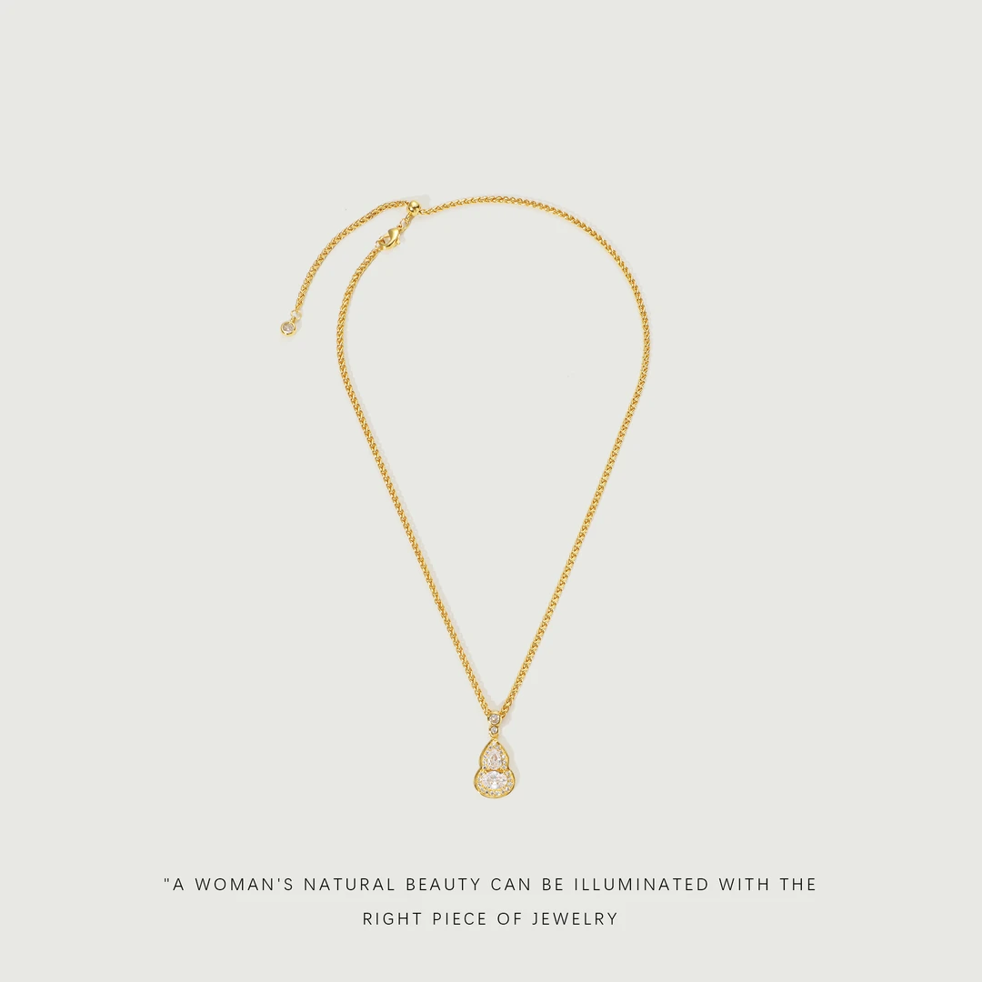 铜合金项链 【星光福禄】法式经典百搭高级感精致葫芦项链A311