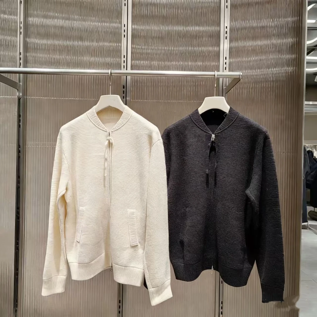 原单商场同款2026春季新款女士羊毛针织开衫棒球领1315560