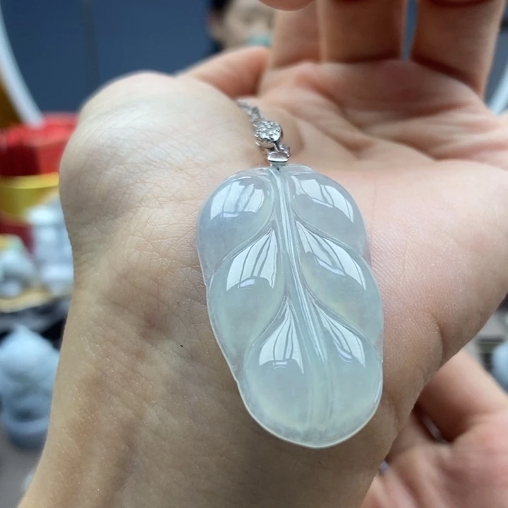 翡翠银S925镶嵌颈饰吊坠29