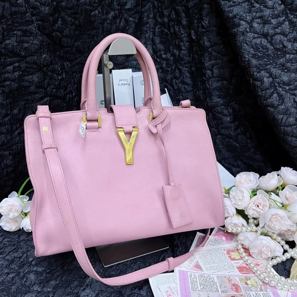 95新 YSL/圣罗兰 圣罗兰Y扣手提包斜挎包