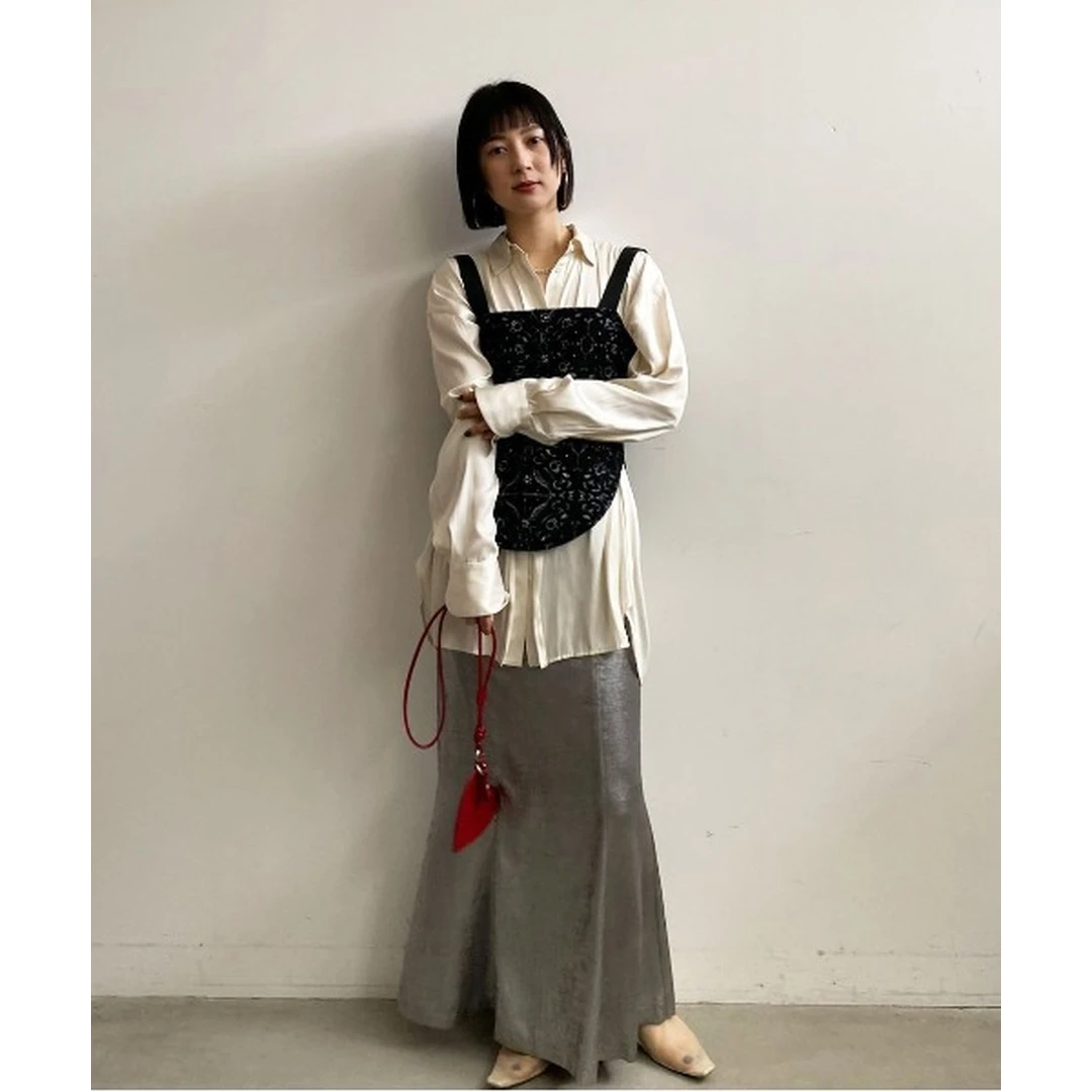 【MonTendre】夏季新款 代 优雅光泽感半裙时尚通勤美人鱼半身裙