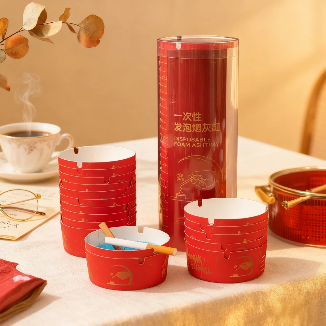 【半价秒杀】一体式爆款自带灭烟沙加厚加硬便携防臭一次性烟灰缸