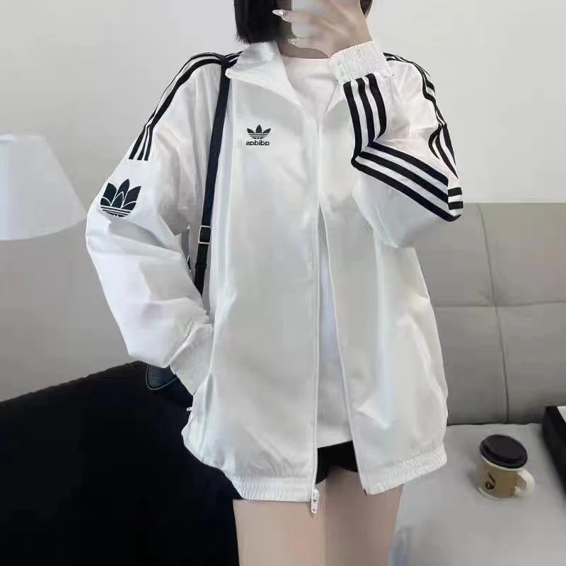 【达人专属】刺绣标男女风运动风常规立领风衣外套上衣-1