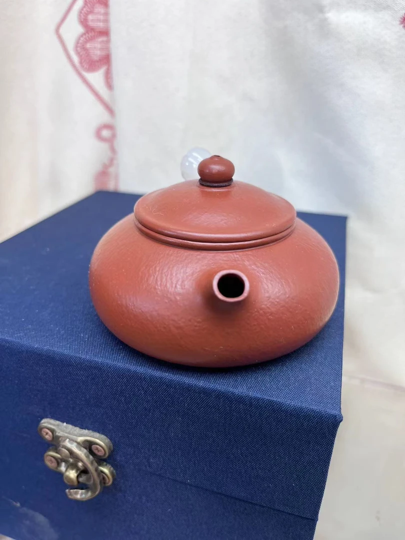 宜兴原矿紫砂小寒江容量140cc左右全手工制作