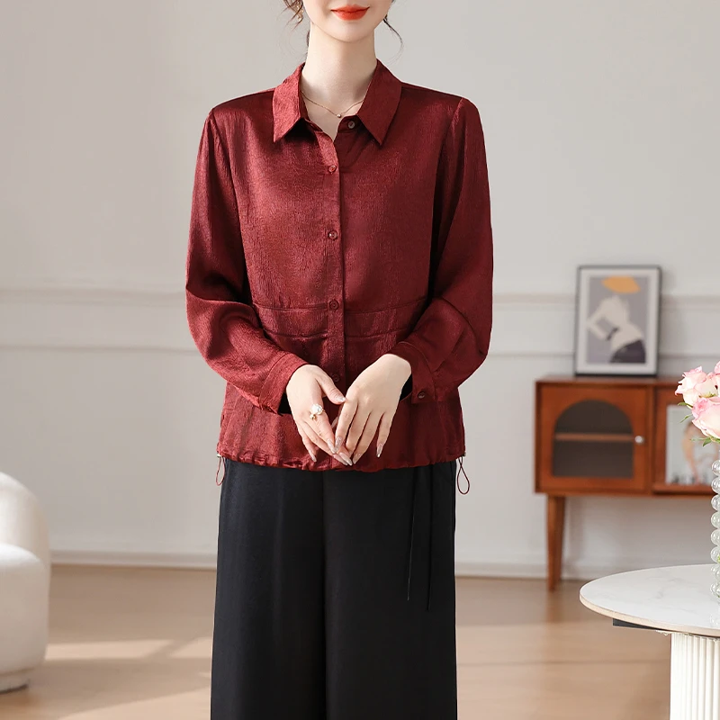 母亲节妈妈夏季时尚短袖套装洋气小衫2025新款中老年女装两件套