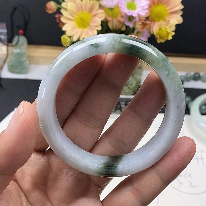 翡翠未镶嵌手镯59.3