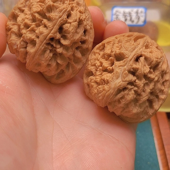 文玩核桃把件边肚47全品大将军膀