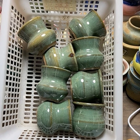 紫砂花盆397瑕疵品口径4厘米左右