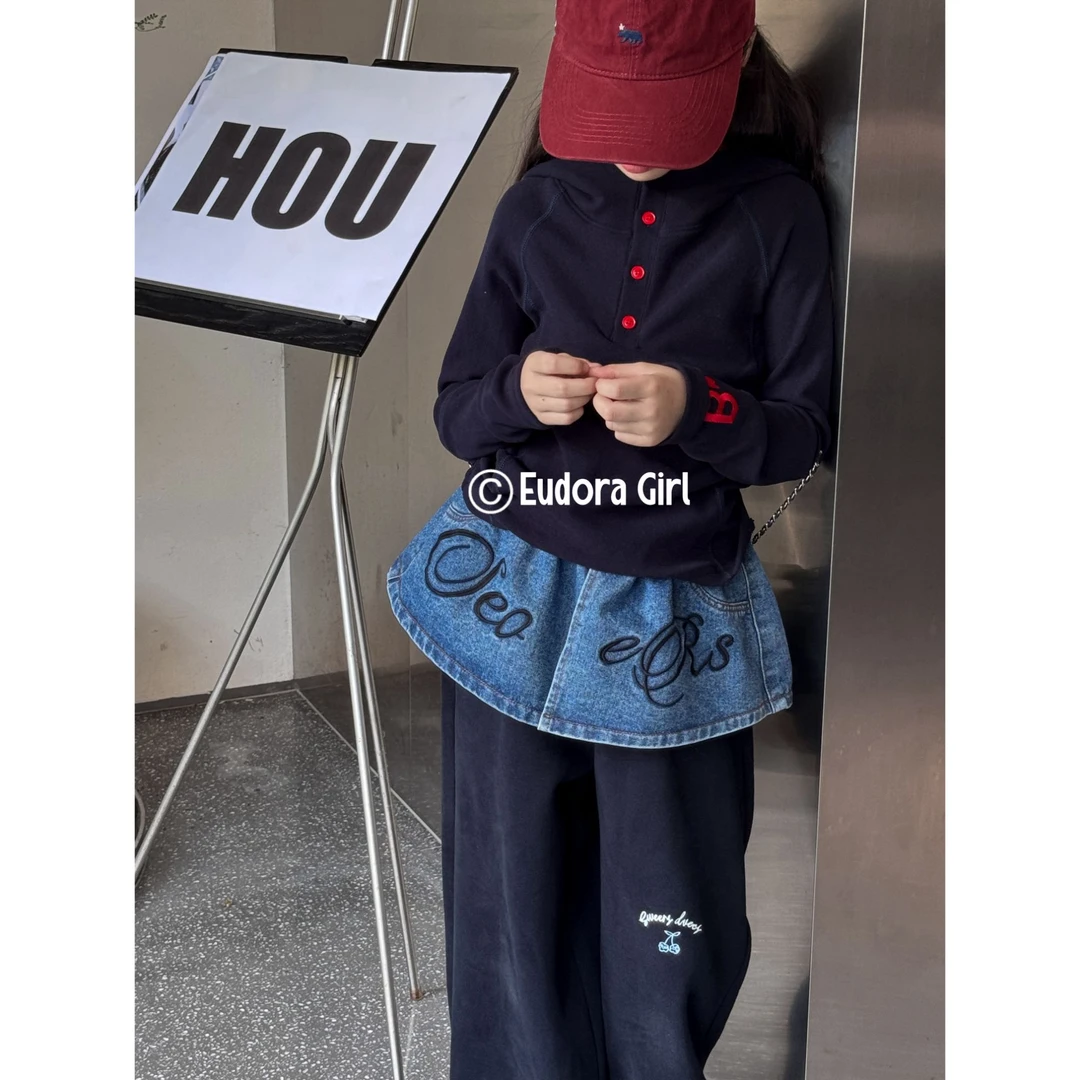 Halo.HH25冬季新品韩系女童百搭连帽一体绒打底衫亲肤柔软上衣
