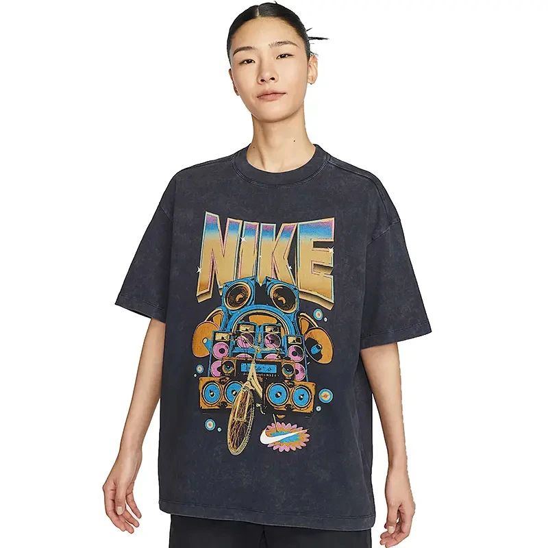 NIKE/耐克NIKE/耐克女子针织无领运动短T恤HF9692010
