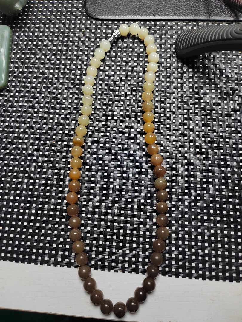 和田玉项链，肉质细腻油性好