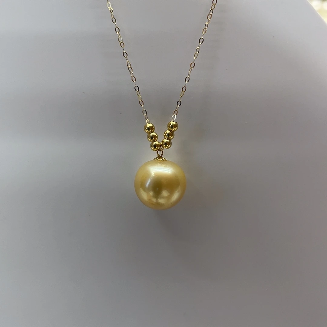 海水珍珠18K金镶嵌颈饰