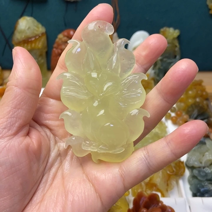 蛇纹石玉合金颈饰