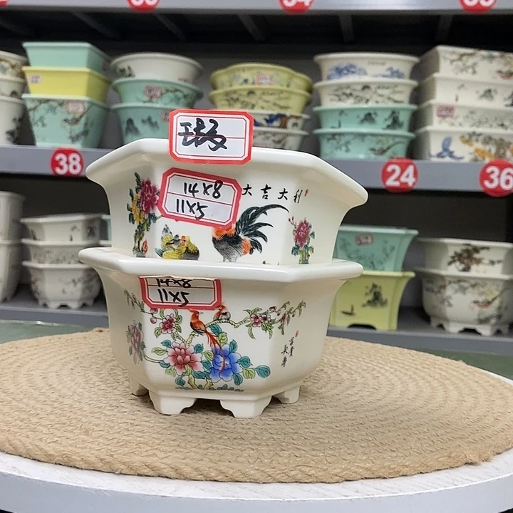 紫砂紫砂花盆8855