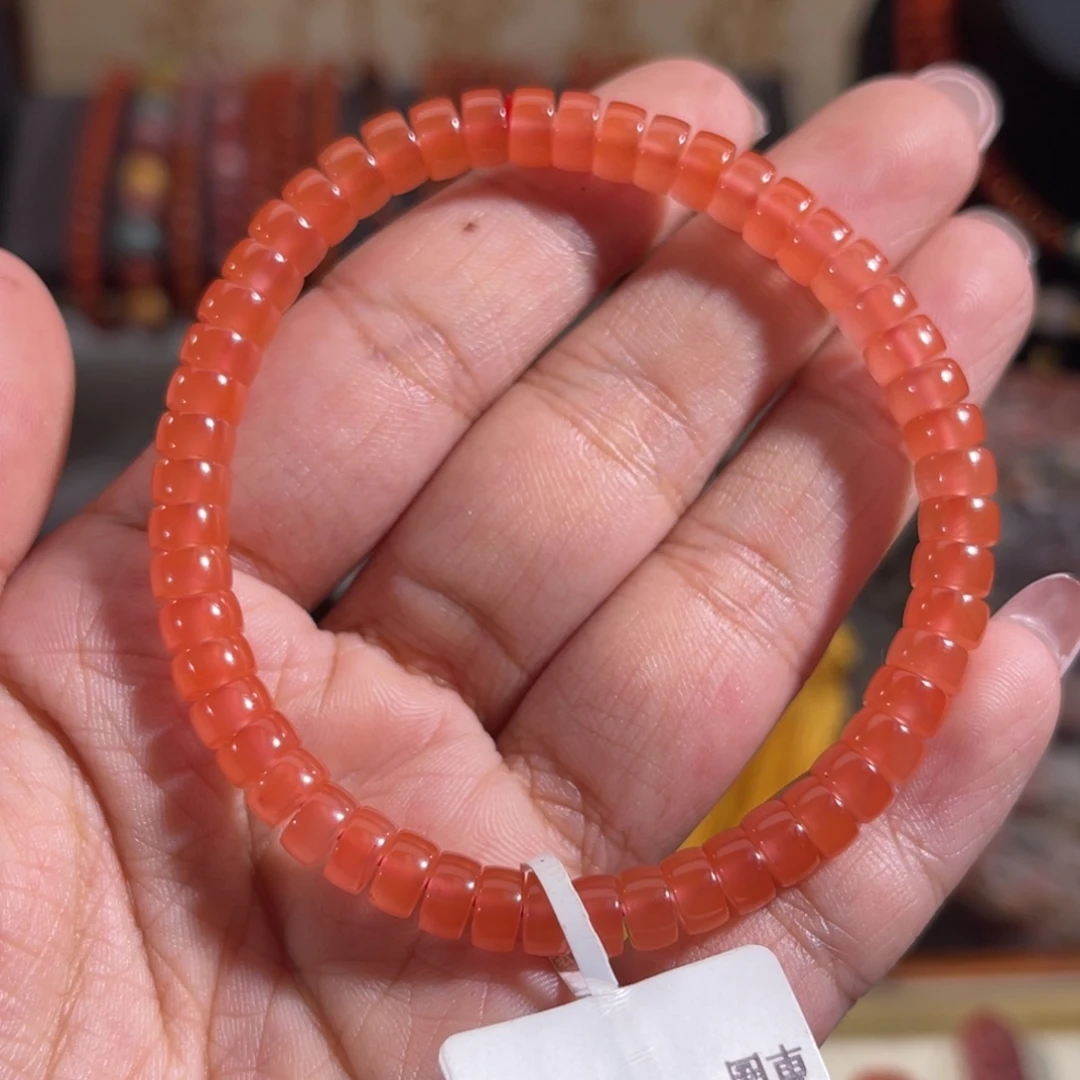 未镶嵌直切单圈南红玛瑙