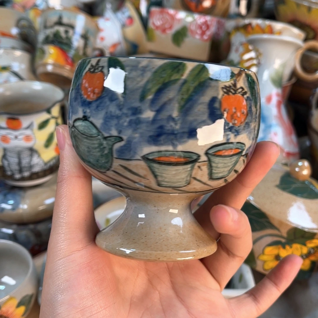 景德镇手工手绘杯