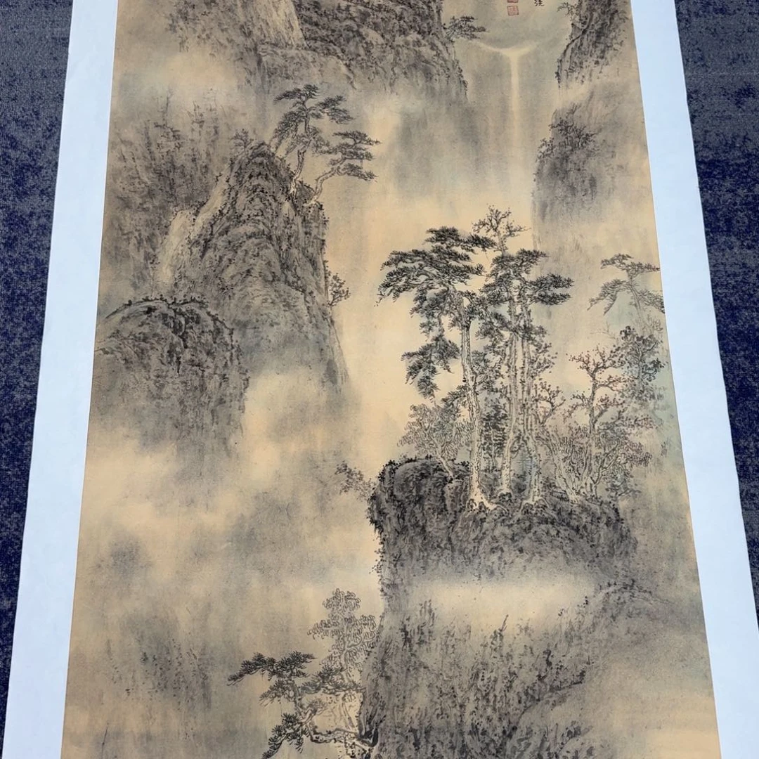 国画纯手绘山水花鸟