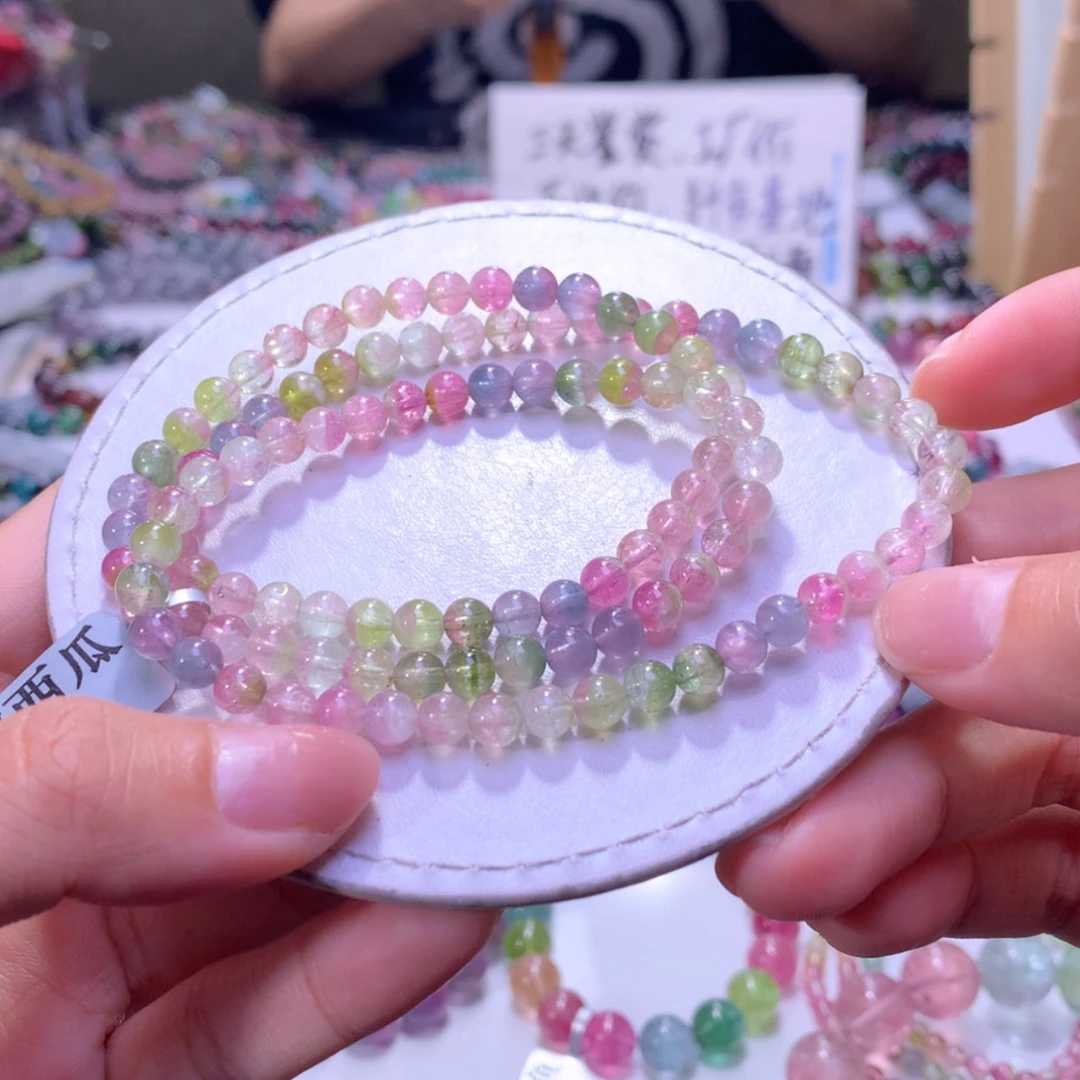 【闪购商品】未镶嵌手链碧玺5.3mm左右