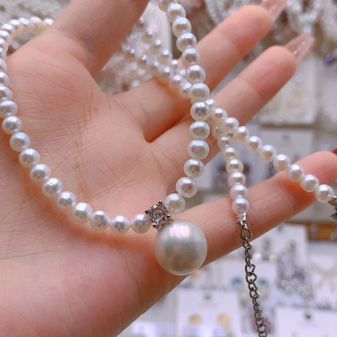 银S925镶嵌耳饰淡水珍珠是**啊