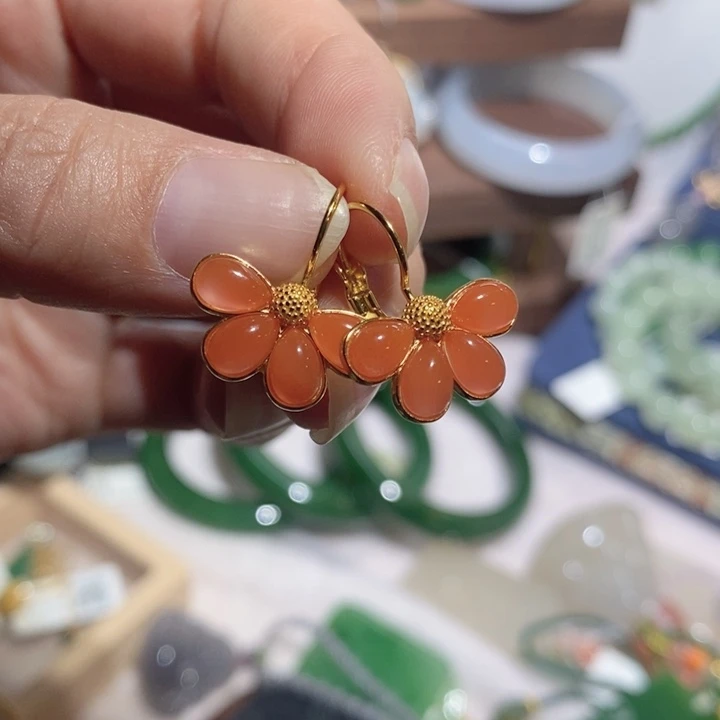 定制南红玛瑙925银镶嵌