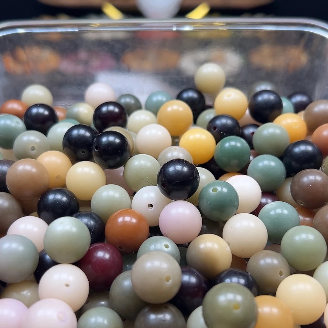 菩提根/象牙果手串微瑕卡14/15左右多宝圆500颗