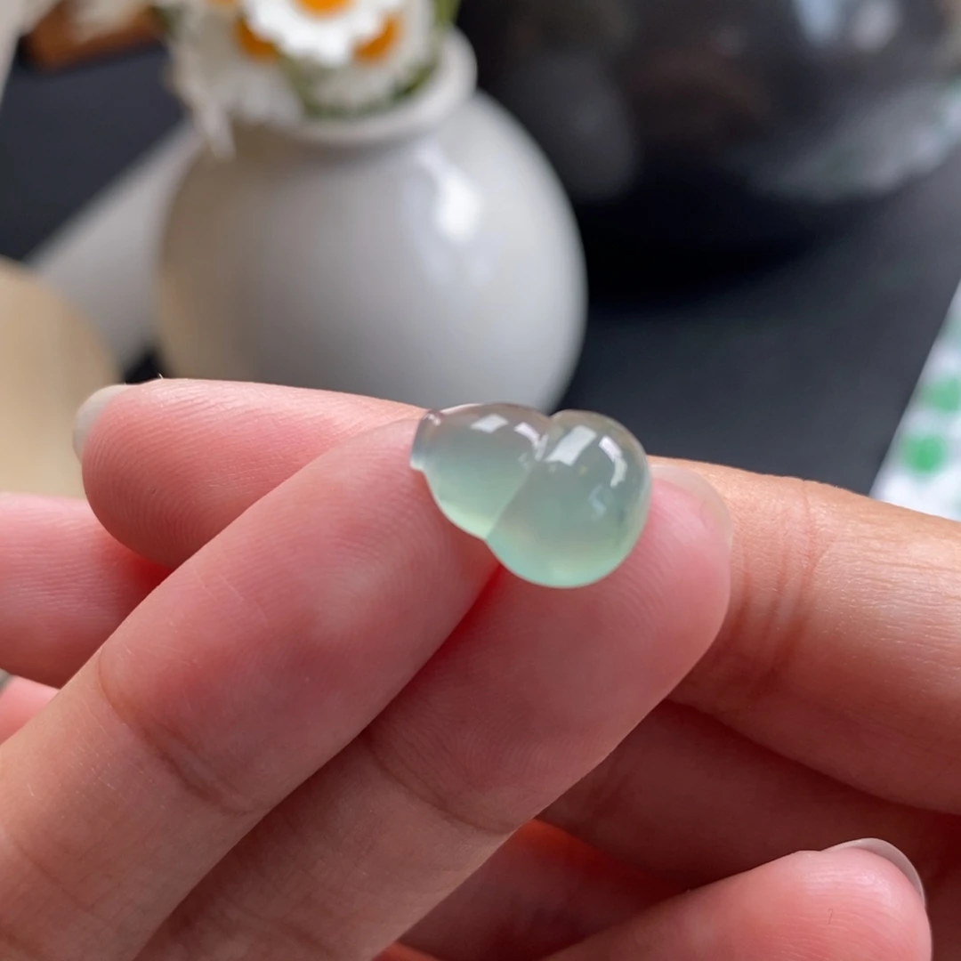 翡翠裸石冰胶葫芦