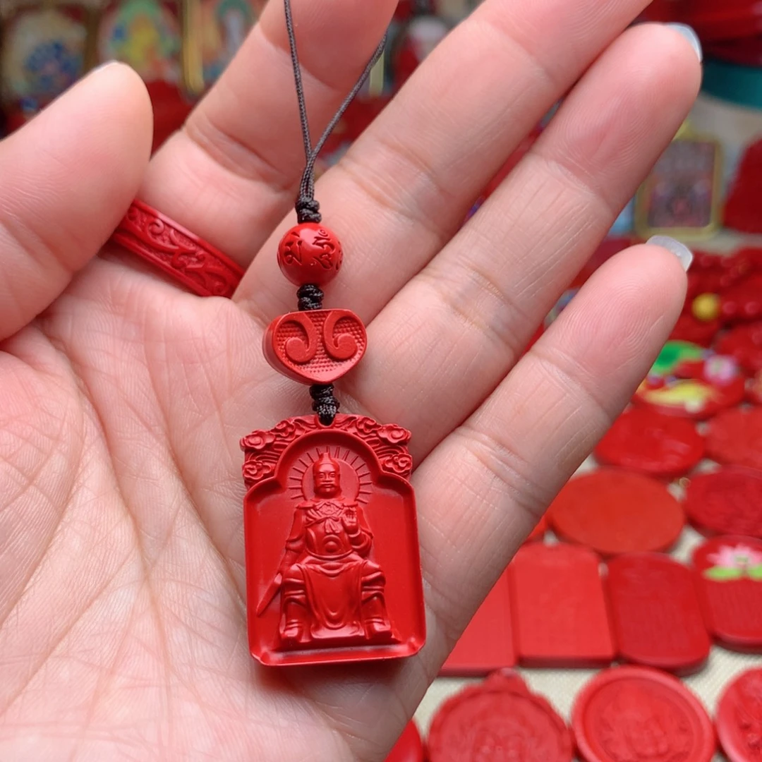 天然辰砂工艺品朱砂手机坠