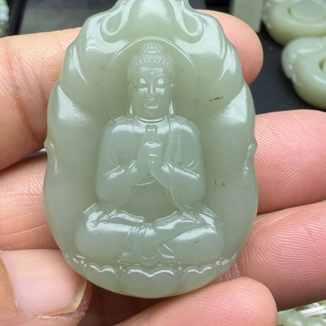 和田玉（糖玉）未镶嵌吊坠(不含链)