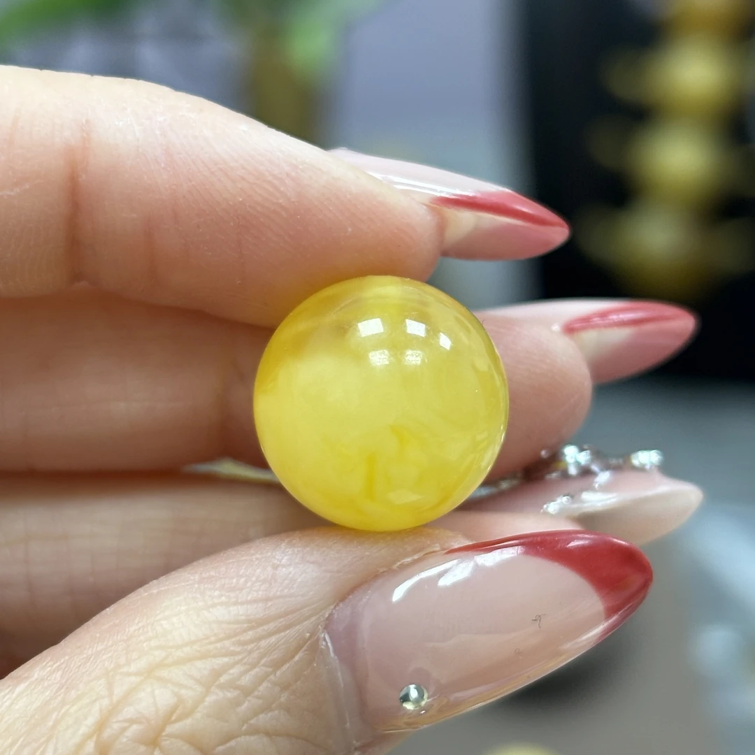 15.0mm微瑕· 小妖珠宝天然原矿琥珀蜜蜡