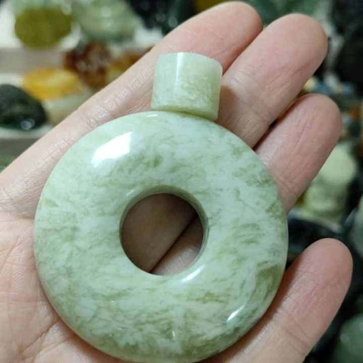 未镶嵌岫玉平安扣