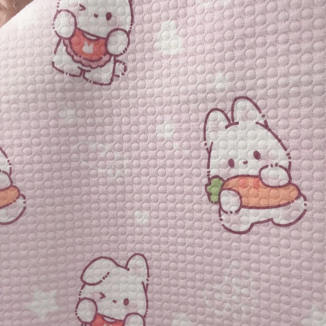 狐狸毛粉色小兔80✖️120