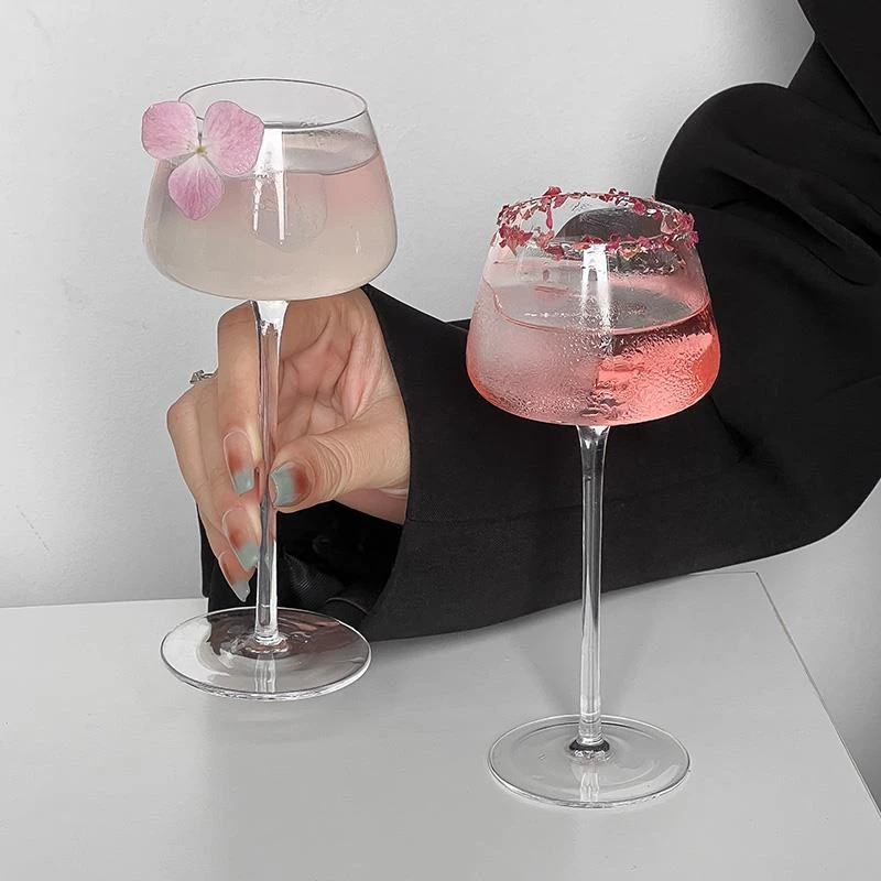 大圣木村高脚水晶塔杯酒吧鸡尾酒杯马天尼杯ins果酒杯女士特调杯