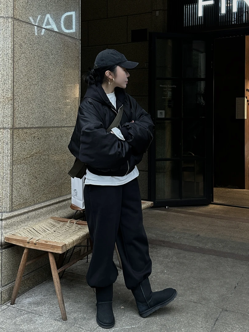 Action Studios【男友棉服】大大推荐oversize连帽夹克棉服WW7386
