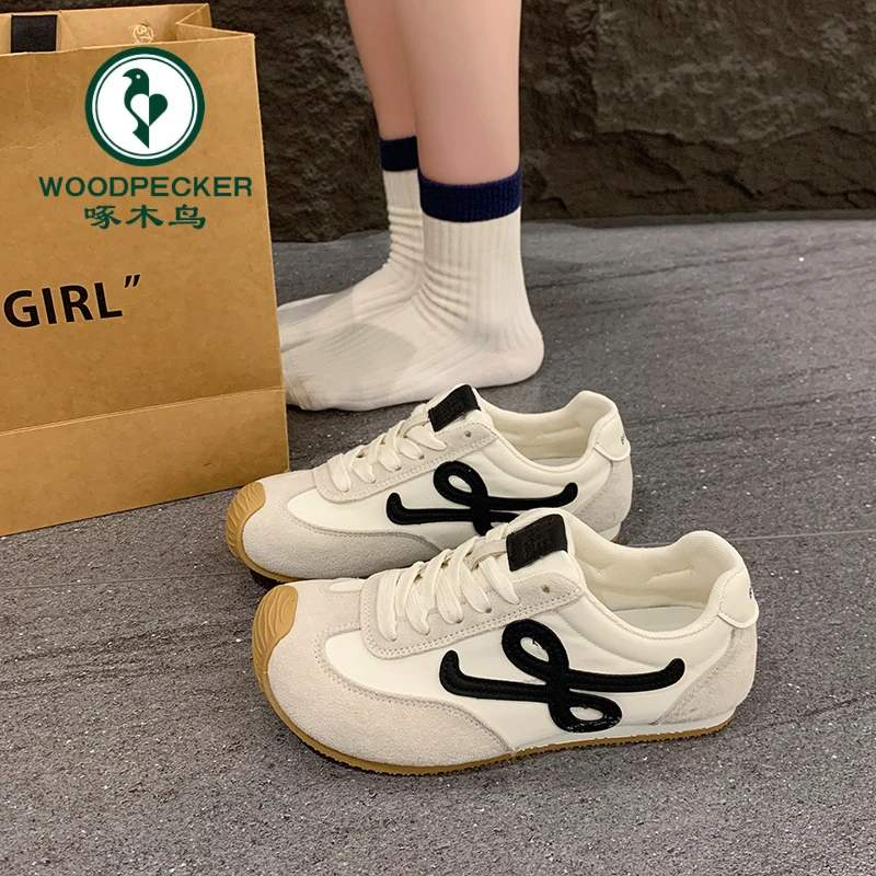 啄木鸟爆款潮流时尚休闲鞋女鞋轻便软底运动透气阿甘鞋超火德训鞋