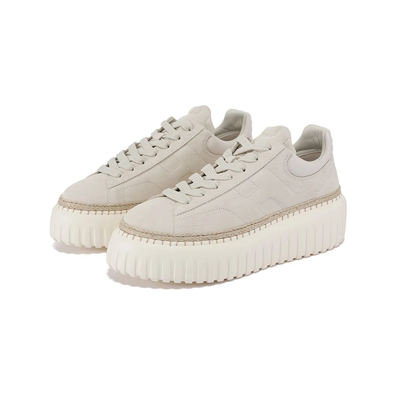 未使用 HOGAN 女士H659厚底板鞋运动鞋跟高5.8cm HXW6590FC6HU4U