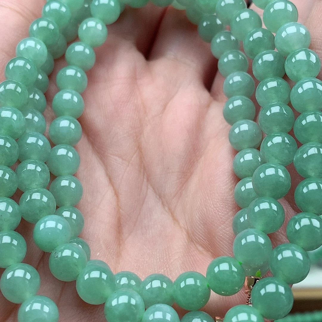 翡翠未镶嵌项链翡翠