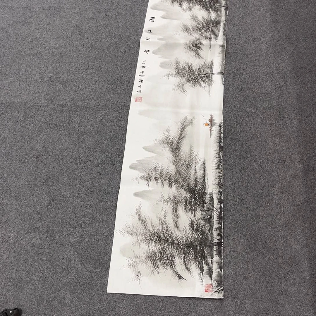国画Ｄ国画单幅任发（尺寸140x35)