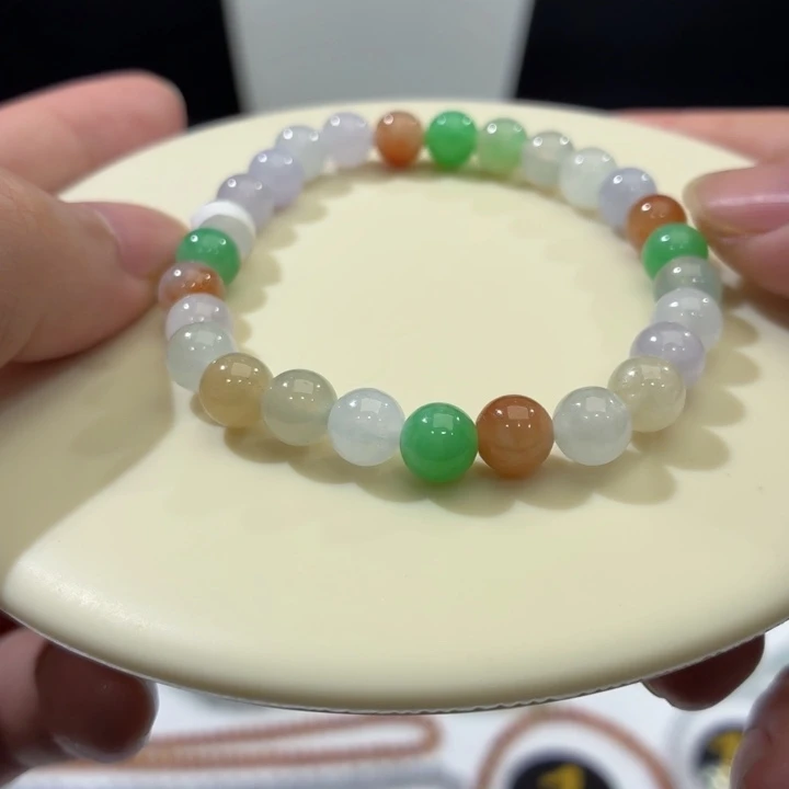 翡翠未镶嵌手链卡7.1