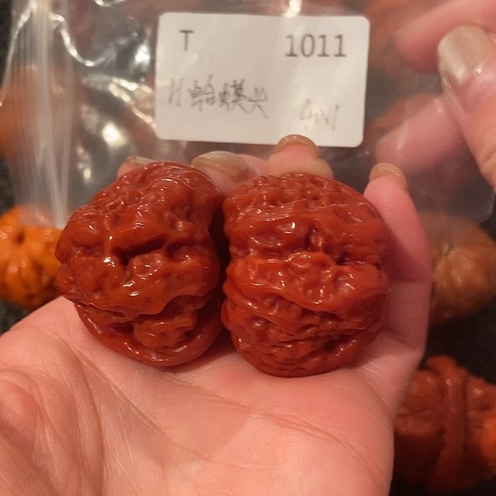 吊坠文玩核桃蛤蟆头超玉化40