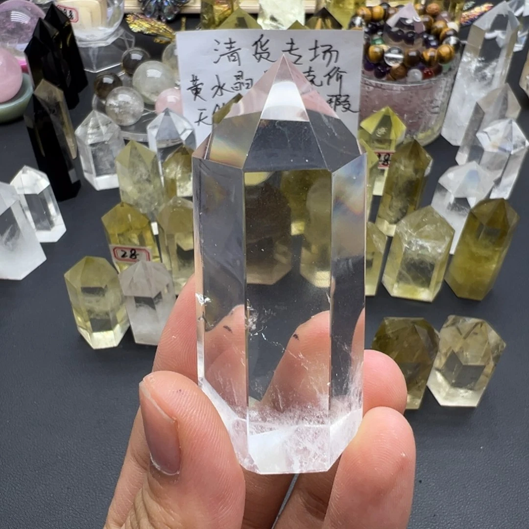 Y***s水晶天然水晶半成品未镶嵌微瑕