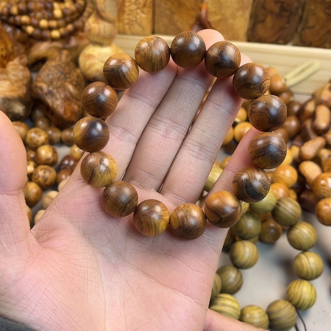 手串/手链柏木（崖柏）15黑油泥膏乱纹