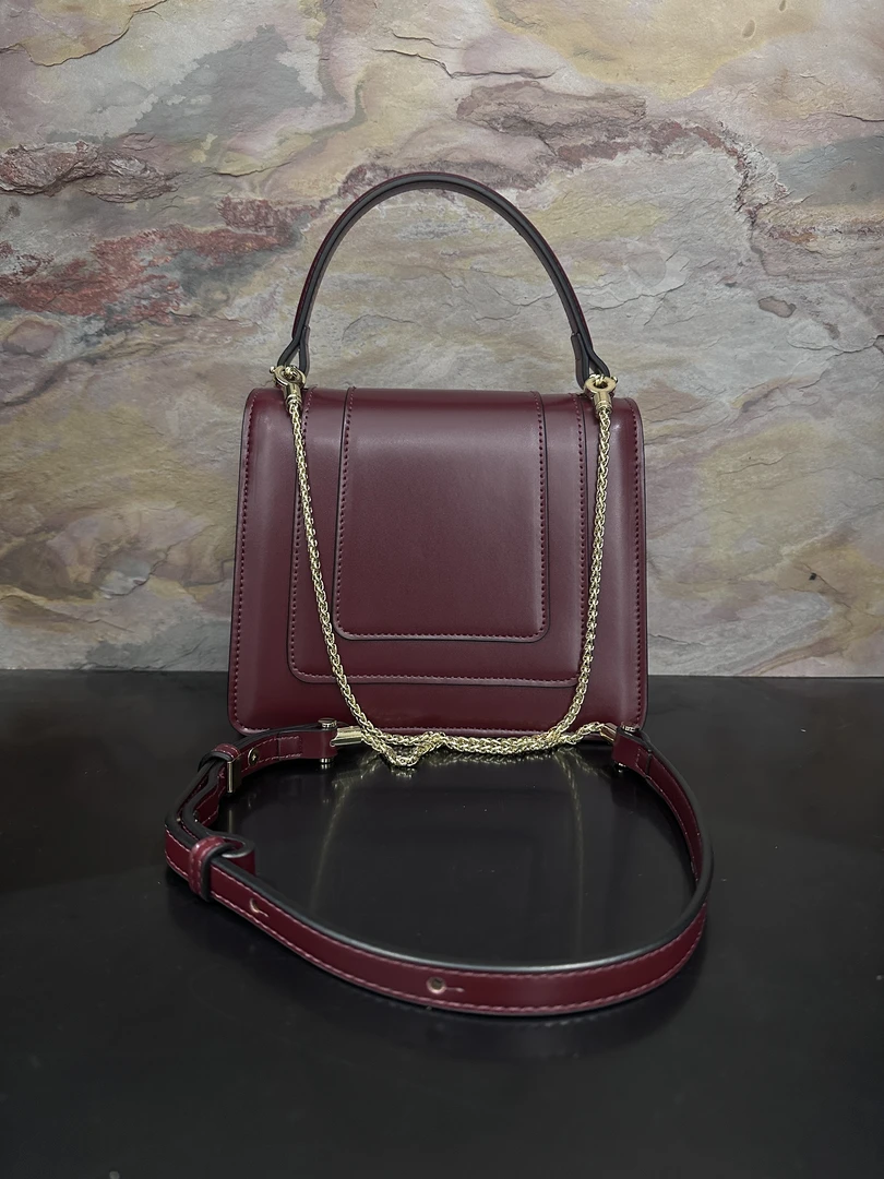 HIRMRIS手工真皮包20-551236-安哥拉红 手提宝红色