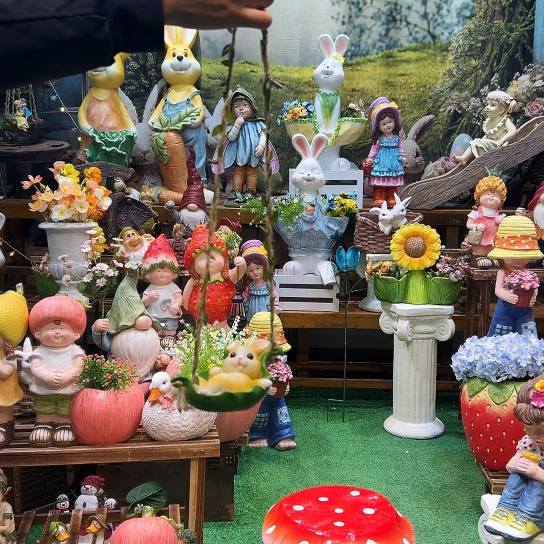 花园摆件红红火火