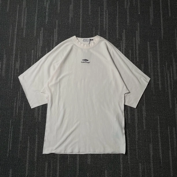 99新 Balenciaga/巴黎世家 纯色logo印花短袖/尺码2