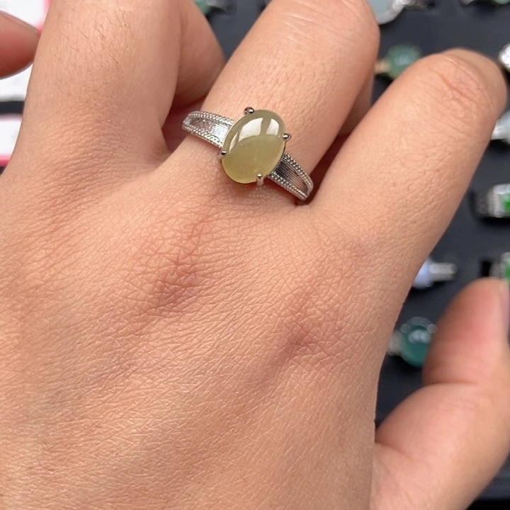 画***艺翡翠未镶嵌戒指戒指