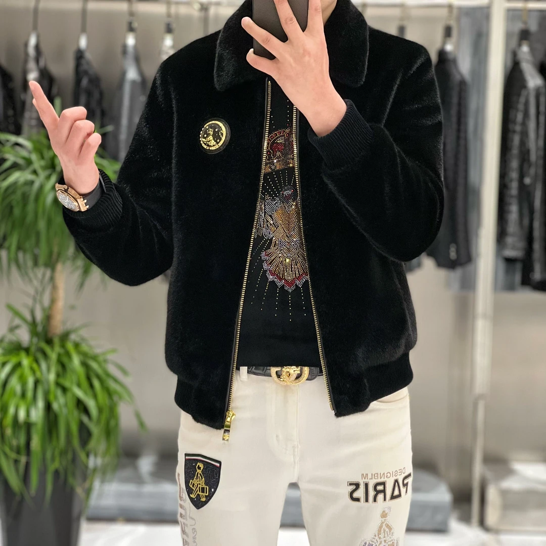 【男狼甄选】冬季外穿修身保暖欧货精品时尚潮流百搭 外套