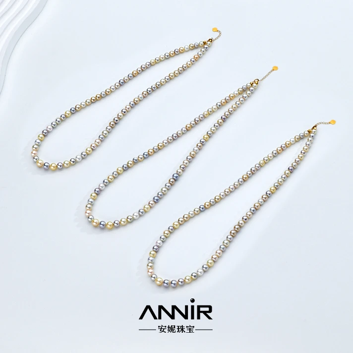 “遇见彩虹”Akoya海水5-6m 18K金1348H00DY（多样性发一）不含定位扣