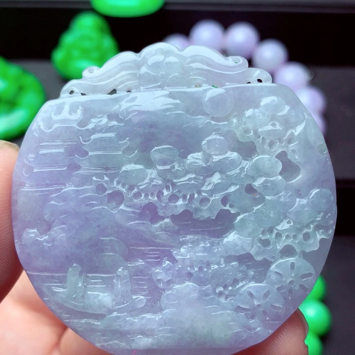 翡翠未镶嵌吊坠(不含链)